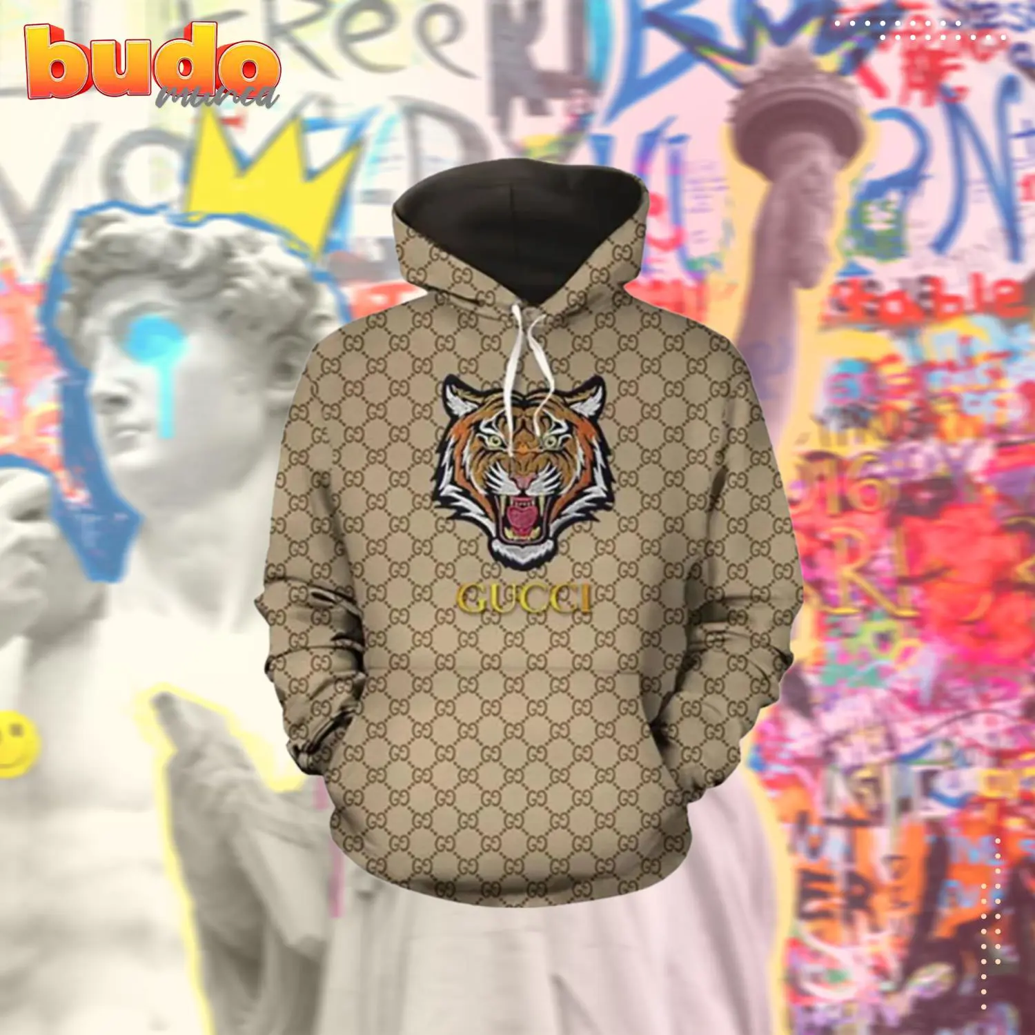 Gucci tiger unisex hoodie for men women luxury brand clothing clothes outfit - hot new